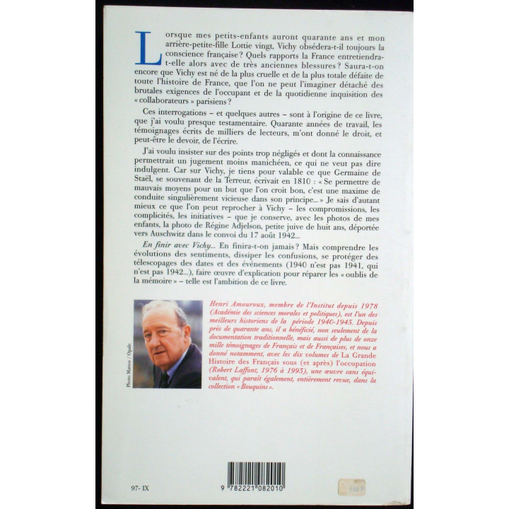 Pour en finir avec Vichy - Tome 1 Les oublis de la mémoire 1940
