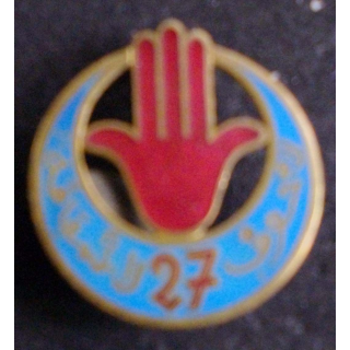 insigne métallique du 27° RTA de fabrication ABPD