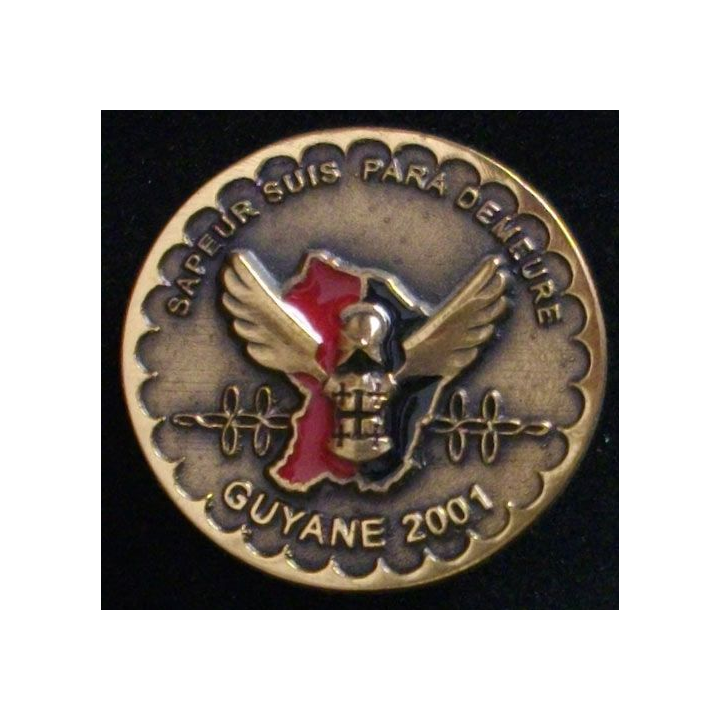 1° compagnie du 17° régiment du génie parachutiste en Guyane en 2001