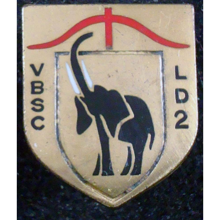 insigne du 2° régiment de garde montagnarde VBSC LD2 en Extrême-Orient