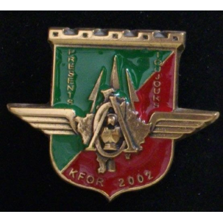 Compagnie d'appui CA présents toujours du 17° RGP KFOR 2002