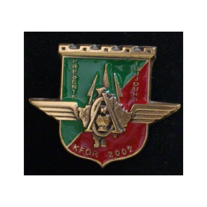 Compagnie d'appui CA présents toujours du 17° RGP KFOR 2002