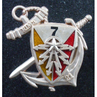 21° Régiment d'Infanterie de Marine 7° Compagnie BOUSSEMART argenté