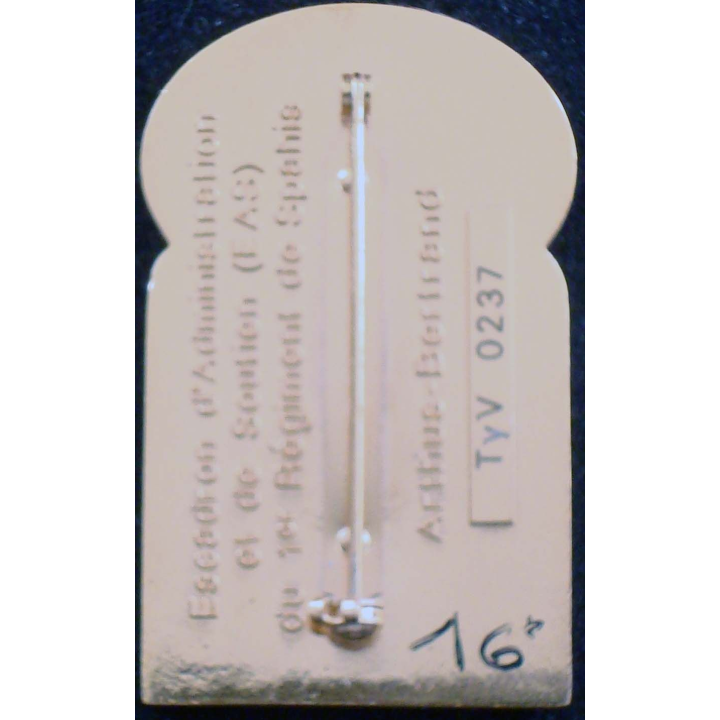 Insigne de l'EAS du 1° régiment de spahis fabrication Arthus bertrand
