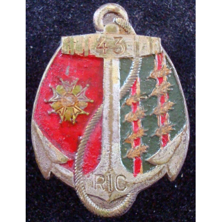 43° régiment d'infanterie coloniale Drago Paris peint 8 palmes