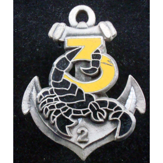 Insigne 3° Cie du 2° Régiment d'Infanterie de Marine Destrée Bry 94