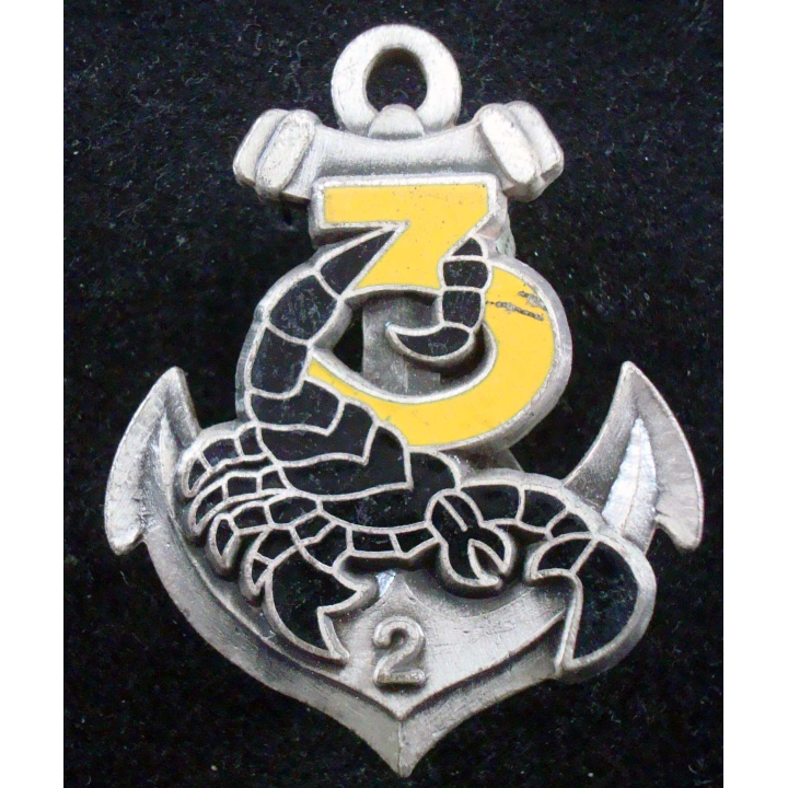 Insigne 3° Cie du 2° Régiment d'Infanterie de Marine Destrée Bry 94