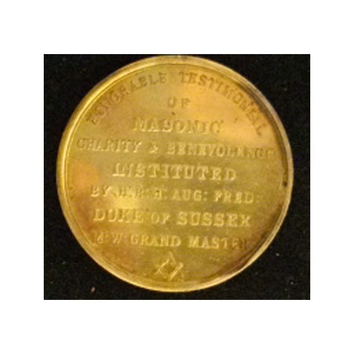 MÉDAILLE MAÇONNIQUE ANGLAISE