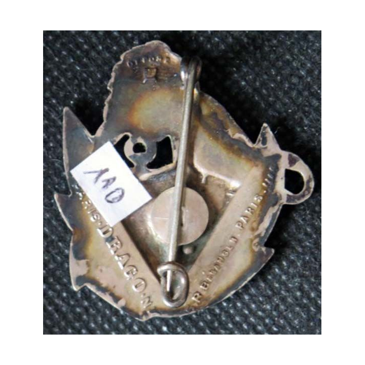 Insigne du 4° Régiment de Tirailleurs Sénégalais DRAGO BERANGER Déposé