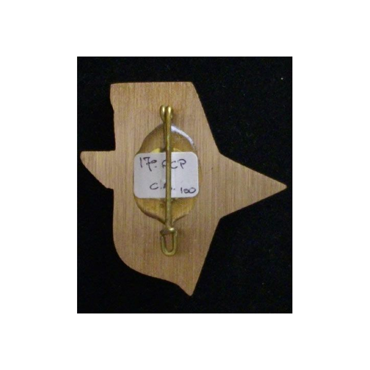 17° RGP CA KFOR : CA du 17° régiment du génie parachutiste KFOR 1999-2000 en bronze massif