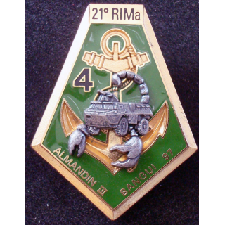 21° Régiment d'Infanterie de Marine 4° Cie ALAMANDIN III 1997 DELSART