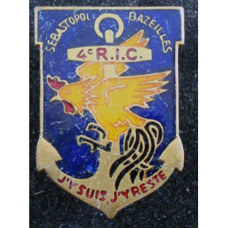 4° régiment d'infanterie coloniale de fab Arthus Bertrand poinçon