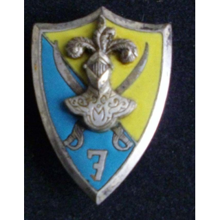 7° régiment de chasseurs d'Afrique 7 barré ABP G. 1089 en émail