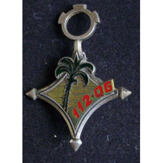 Insigne métallique de la 112° QG de fabrication Drago G. 1611