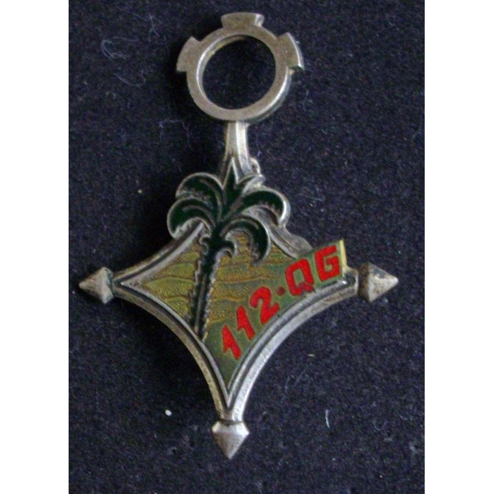 Insigne métallique de la 112° QG de fabrication Drago G. 1611