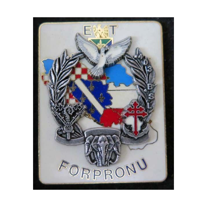 Insigne de l'ET du 403° Bat de Soutien Logistique FORPRONU Delsart