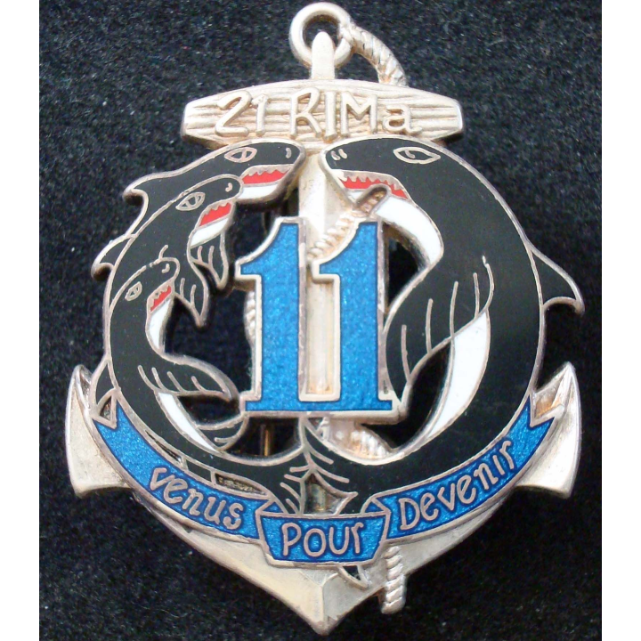 21° Régiment d'Infanterie de Marine 11° Cie BOUSSEMART en argent