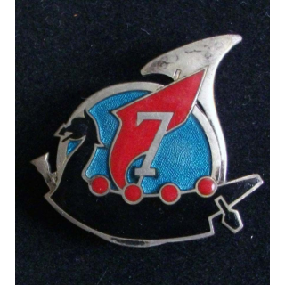7° régiment de chasseurs Drakkar Arthus Bertrand Paris en émail