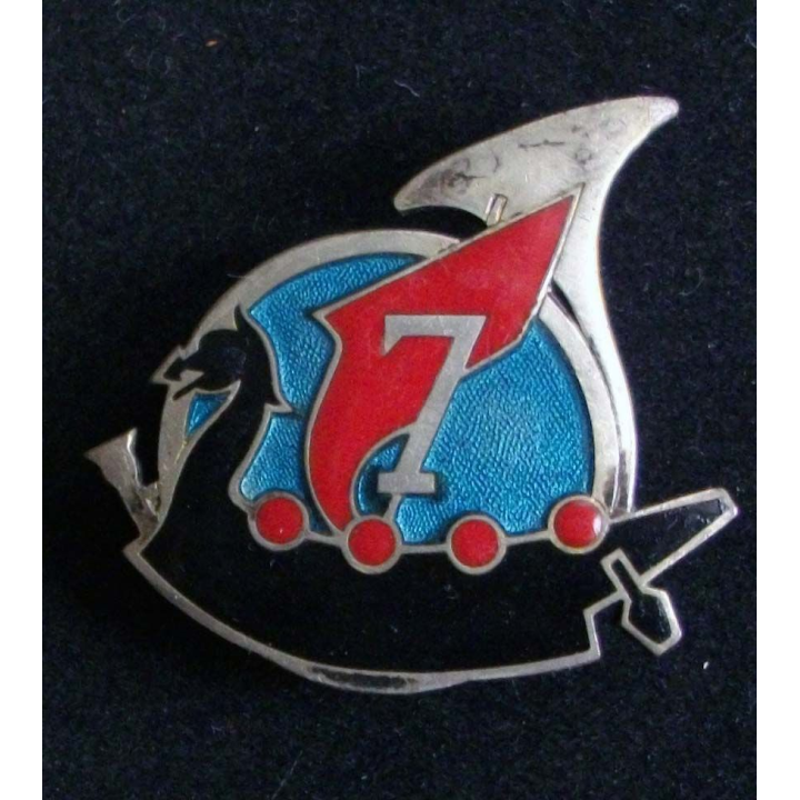 7° régiment de chasseurs Drakkar Arthus Bertrand Paris en émail