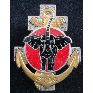 Bataillon de Tirailleurs de l'Oubangui-Chari de fabrication Drago Paris G. 1078 en émail