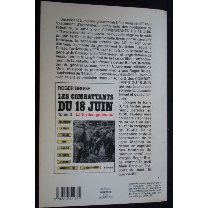 Les combattants du 18 Juin. Tome 2, les derniers feux