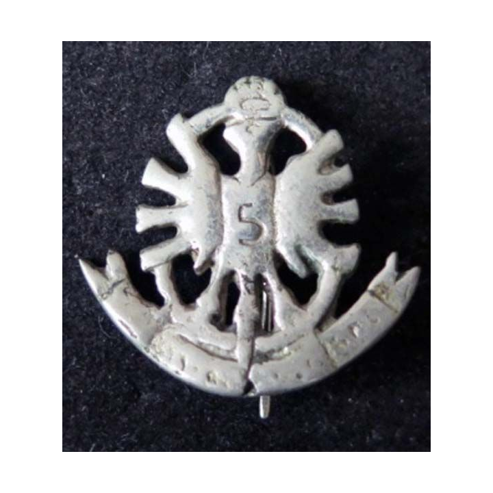 Insigne de béret 26 mm du 5° régiment de cuirassiers Extrême Orient