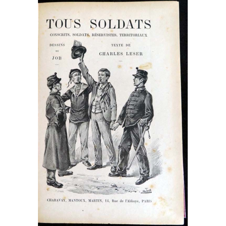 Vieux Livre Nos fils sous les armes de Charles Leser (1854-1907)