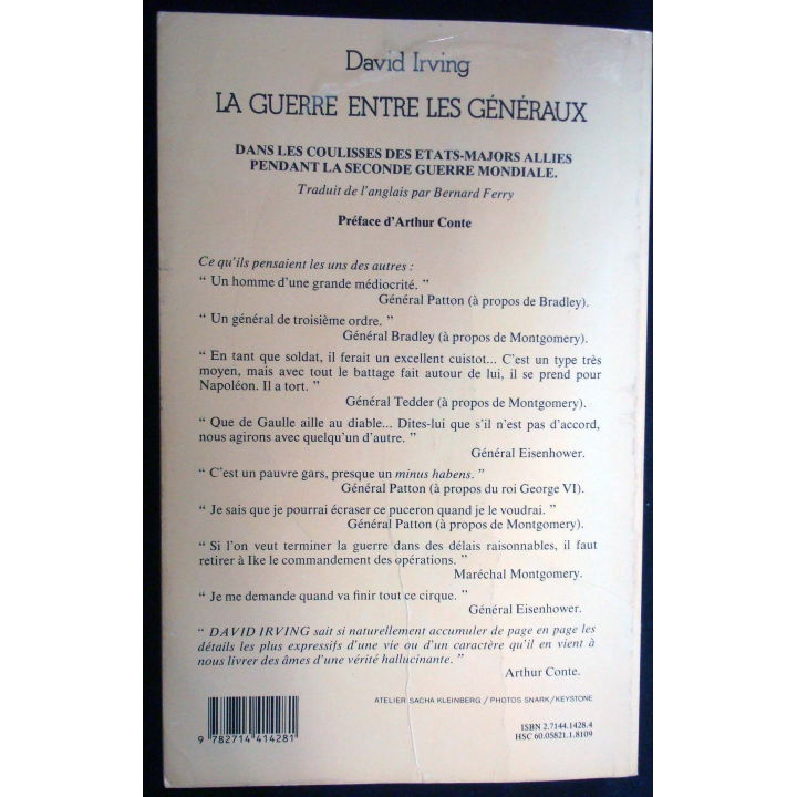 La guerre entre les généraux