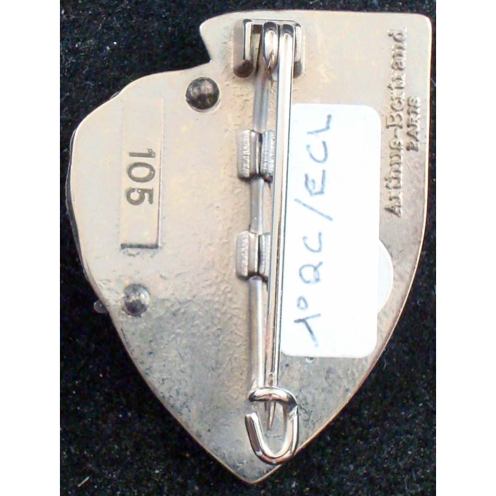 ECL du 1° régiment de cuirassiers de fabrication Arthus Bertand n° 105
