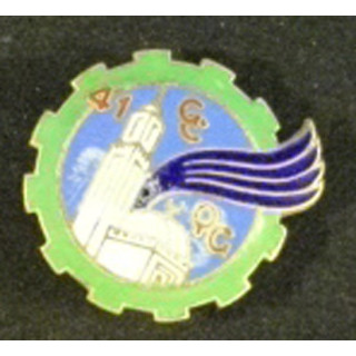 insigne métallique de la 41° CCQG de fabrication Drago Paris en émail