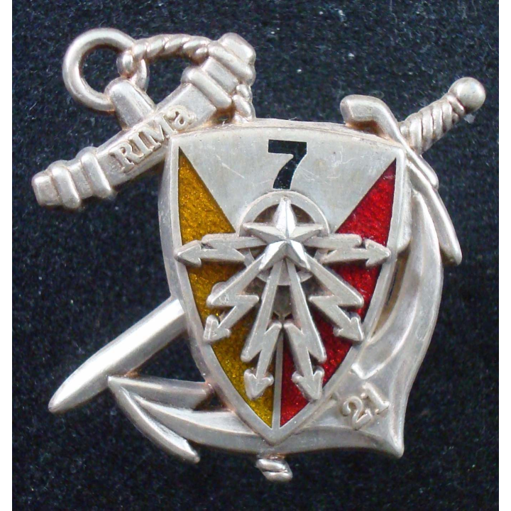 21° Régiment d'Infanterie de Marine 7° Compagnie BOUSSEMART argenté