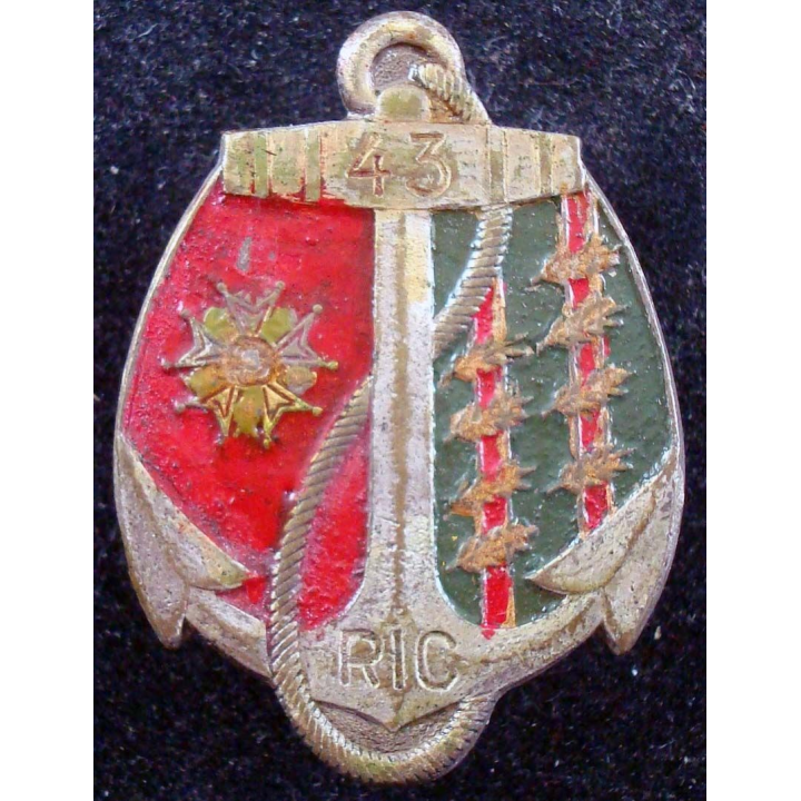 43° régiment d'infanterie coloniale Drago Paris peint 8 palmes
