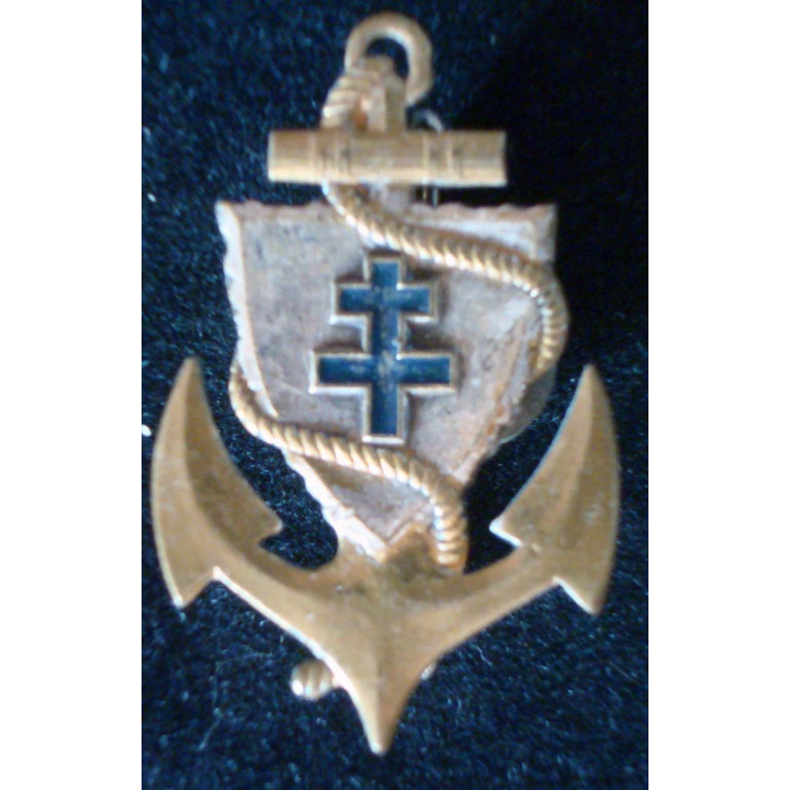 Direction des troupes coloniales Drago croix bleue peinte