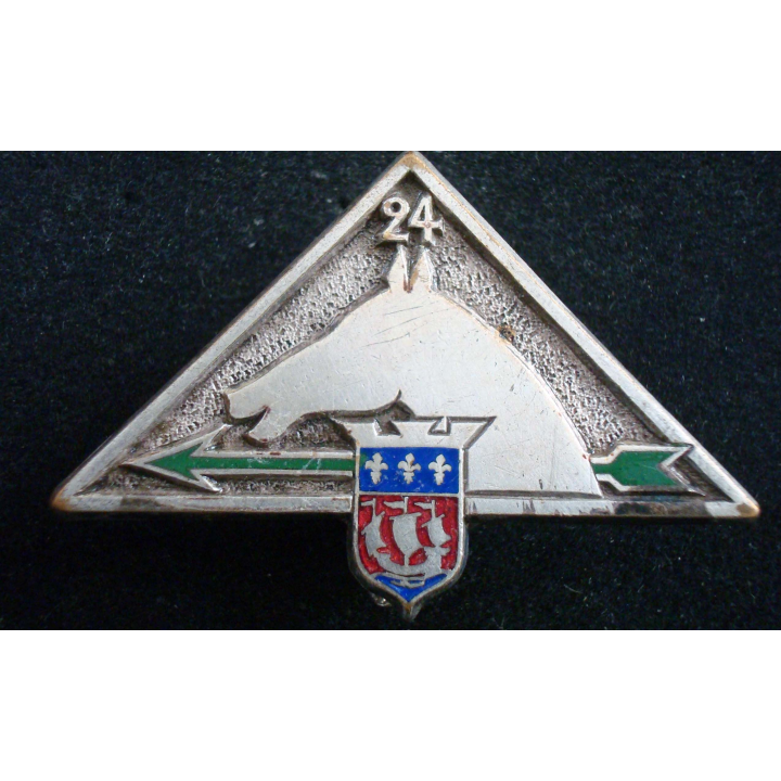 Insigne 271° 24° compagnie hippomobile de quartier général 24° CHQG