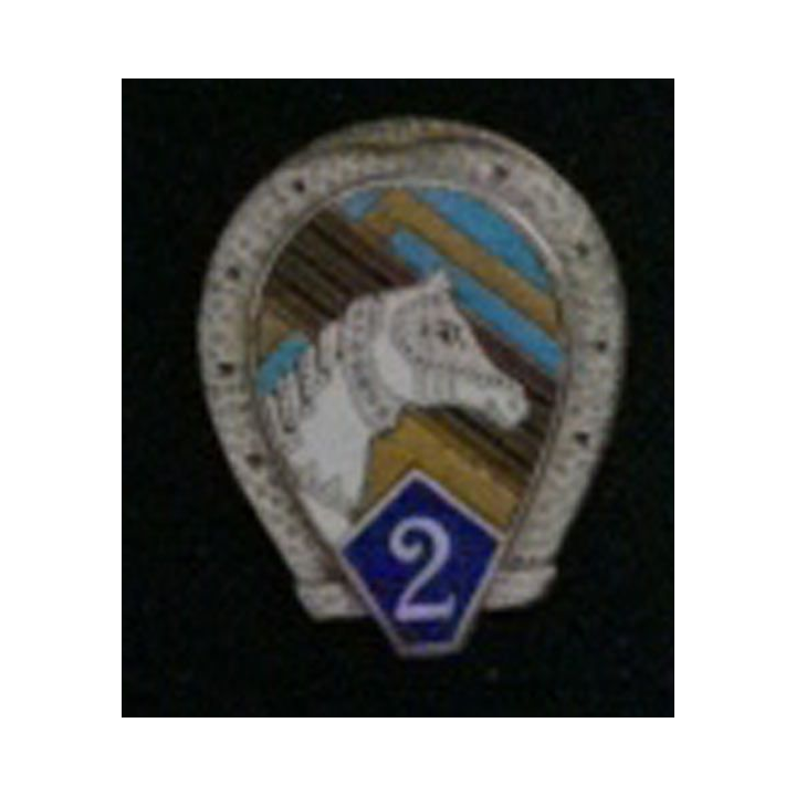 2° RCA 2° Régiment de chasseurs d'Afrique cheval dans fer à cheval