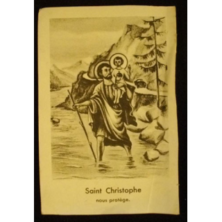 IMAGES PIEUSES : SAINT CHRISTOPHE NOUS PROTÈGE