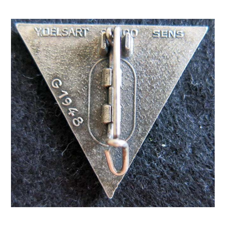 2° REP : insigne du 2° régiment étranger parachutiste de fabrication Delsart G.1948