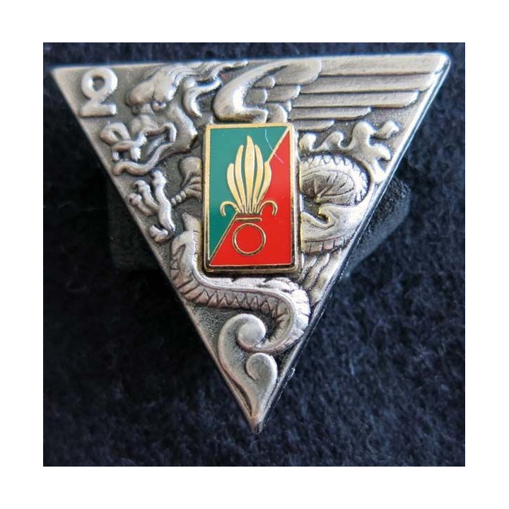 2° REP : insigne du 2° régiment étranger parachutiste réalisé par Arthus Bertrand pour les Editions Atlas
