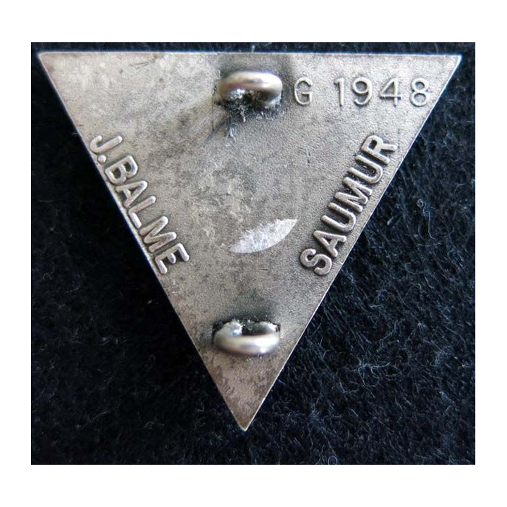 2° REP : insigne du 2° régiment étranger parachutiste de fabrication Balme Saumur G.1948