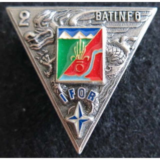 2° REP : insigne du 2° régiment étranger parachutiste BAT INF 6 IFOR Fia