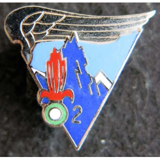 2° REP : insigne en réduction de la 2° compagnie du 2° régiment étranger parachutiste attache pin’s