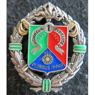 1° REC : insigne métallique du 1° régiment étranger de cavalerie de fabrication Delsart H. 162