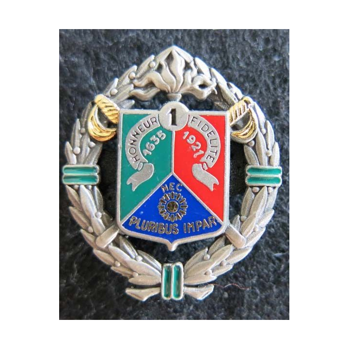 1° REC : insigne métallique du 1° régiment étranger de cavalerie de fabrication Drago H. 162