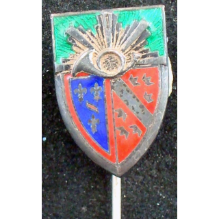 insigne réduction de hauteur 2,2 cm du 1° régiment de chasseurs