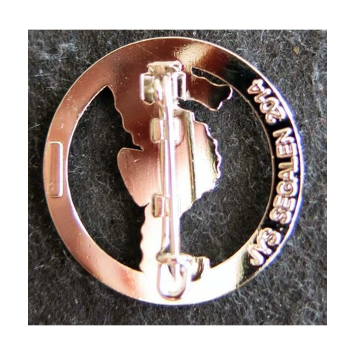1° REC  : Insigne métallique du 2° escadron du 1° Régiment étranger de cavalerie J.Y Ségalen chromé
