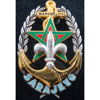 Régiment d'infanterie chars de marine 1° mandat à Sarajevo 1992 Drago