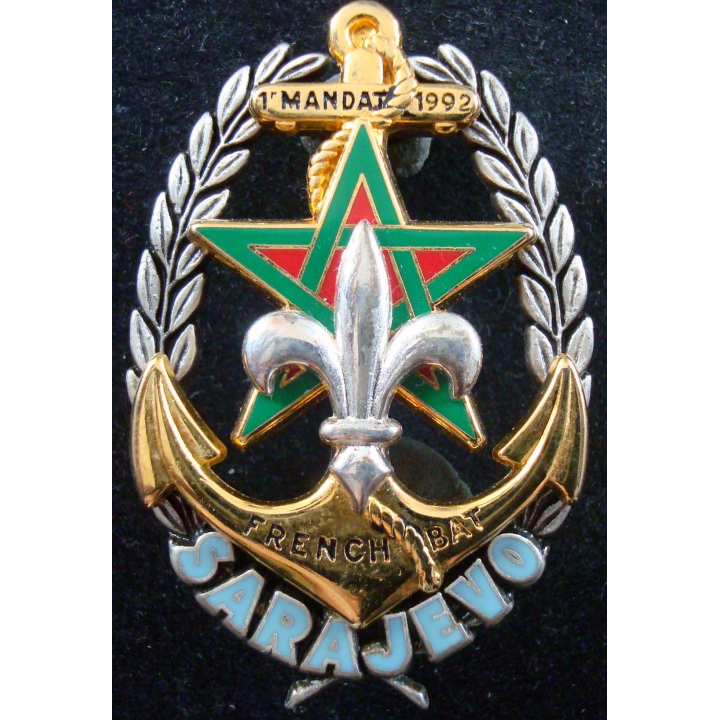 Régiment d'infanterie chars de marine 1° mandat à Sarajevo 1992 Drago