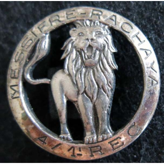 1° REC  : Insigne métallique du 4° escadron du 1° Régiment étranger de cavalerie Arthus Bertrand Paris