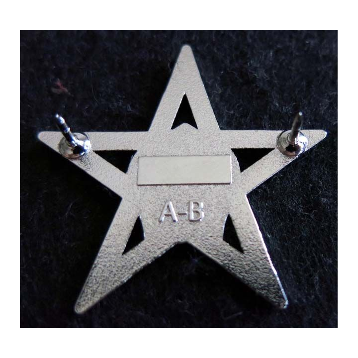 1° REC  : Insigne métallique du 3° escadron du 1° Régiment étranger de cavalerie A.B chromé