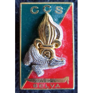 3° REI : insigne de la CCS SELVA du 3° régiment étranger d'infanterie de fabrication Guymo